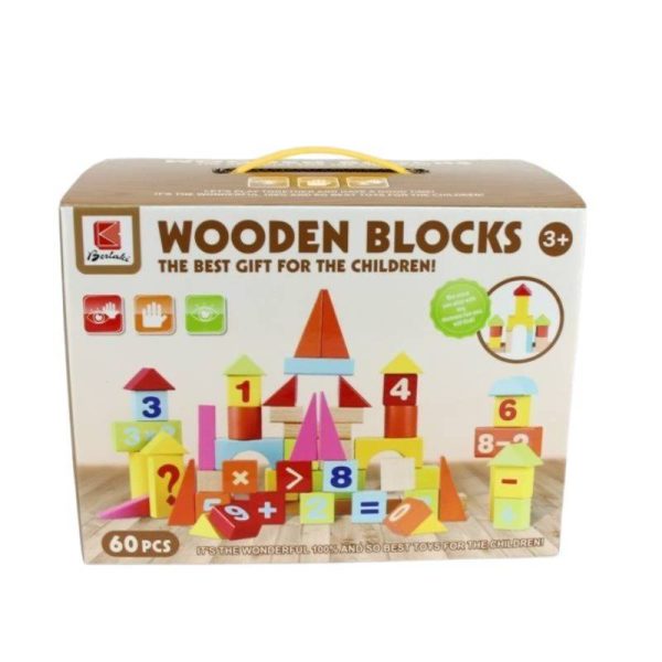 Wooden Building Blocks Set